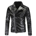 Motorcycle Leather Jacket for Man Zipper